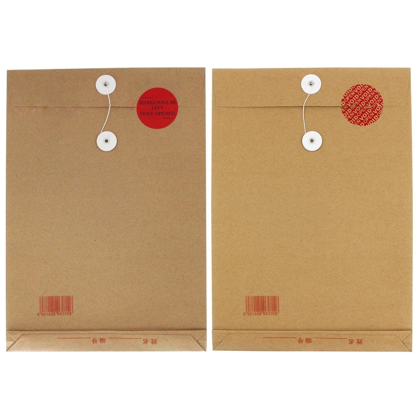 Solitary Walker 100Pcs Tamper Evident Security Labels Diameter 2 inch Rounds Red Complete Transfer Tamper Proof Stickers Safety Torn up Invalid Seals Tape