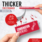 Red Magnetic Tool Box Labels, Toolbox Organization Magnets Red 3.125 x 1.0 Inches