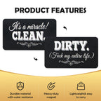 Dishwasher Magnet Clean Dirty Sign, Funny Kitchen Flip Indicator