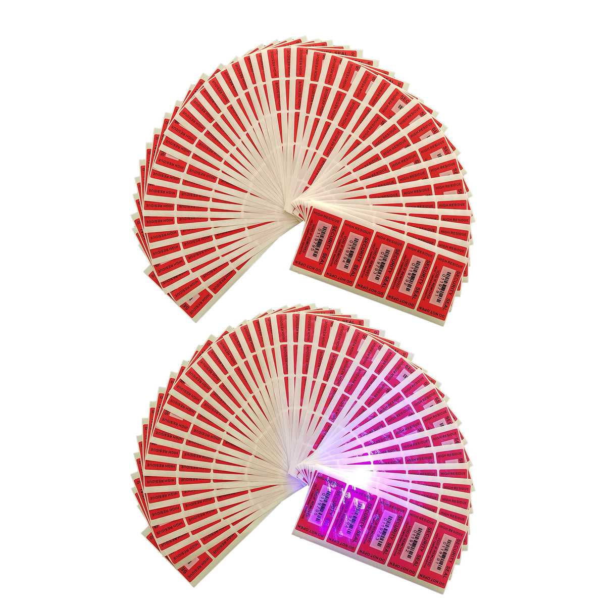 200pcs Tamper Proof Stickers Seals Labels (Matte Red, 1" X 2") Matte Red 2 1" X 2" 200