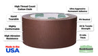 Brown BookGuard 2-inch binding repair tape roll, 15 yards long, ideal for bookbinding repair and reinforcement.