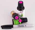 ChromaLabel fluorescent pink 0.50 inch round color-coding labels, permanent adhesive, 1000 stickers in dispenser box