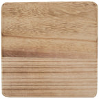 Hobby Lobby Wood Display Riser with Black Feet, Square Platform, Natural Grain Finish, Fall Christmas Accent for Display on Table Countertop Mantel Entryway Wedding Party Centerpiece (Large - 8.13")