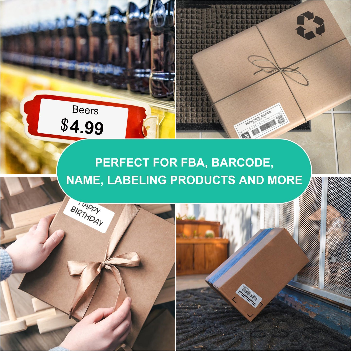 L LIKED Printable Address Labels, 1" x 2-5/8", 900 Labels, 30 per Sheet, Label Stickers for Envelopes (30 Sheets) 30 Sheets