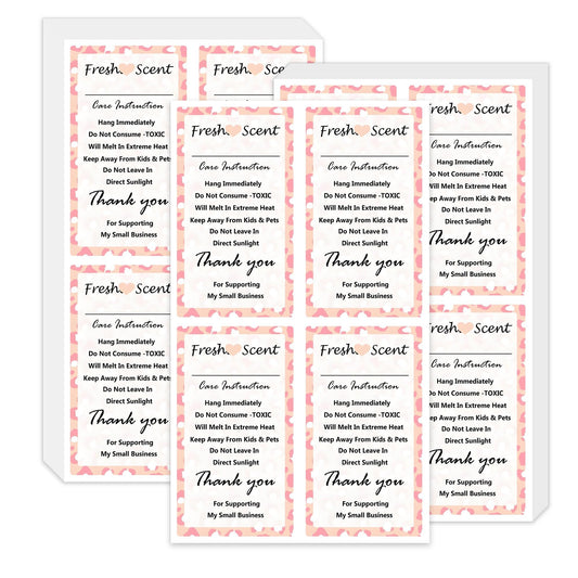 Freshiess Care Instruction Stickers 2X 3.5 Inch-Freshiess Warning Label Freshies Scent Labels DIY Crafts Label Stickers for Freshies Supplies, Beads and Silicone Molds 200 Pcs