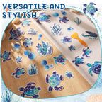 Fullhawl 30 Pcs Turtle Non Slip Shower Stickers, Cute Bathtub Safety