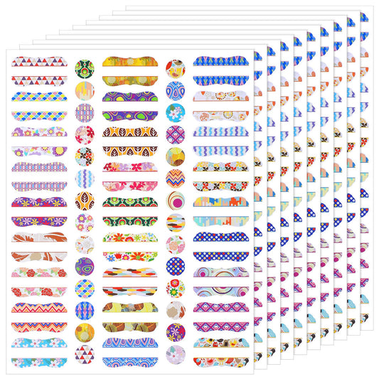 550 Pieces 10 Sheets Essential Oils Labels Include 270 Pieces Essential Oil Bottle Labels and 280 Round Cap Stickers Waterproof Stickers for Bottles Markers