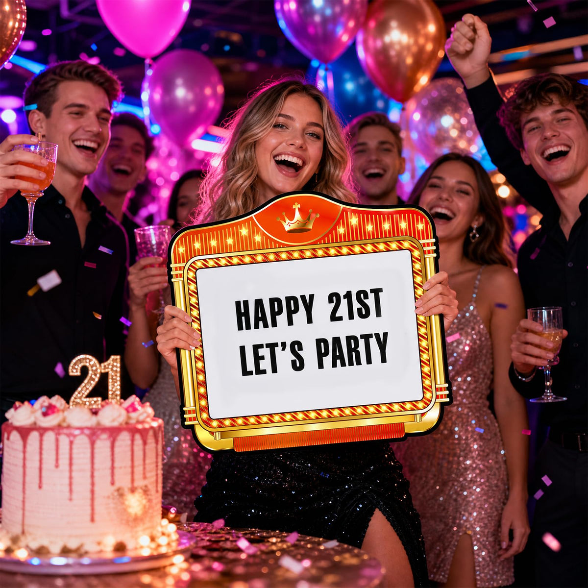 Wedding Bottle Service Sign Set - 4 Pack Bottle Service Signs with 8 Sheets Letters Sticker and 2 Pcs Pens, Photo Booth Props Wedding Entrance Sign for Bridal Party Nightclub Event Supplies