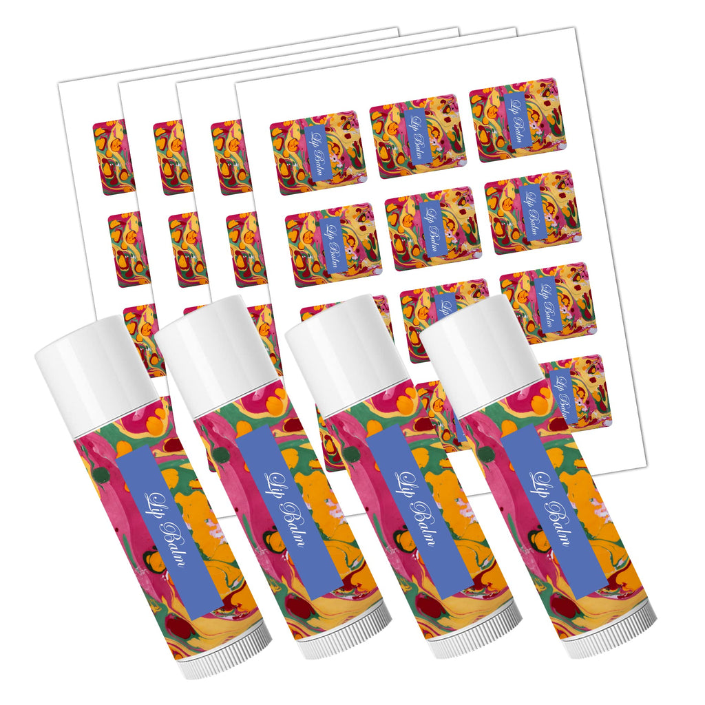 Mr-Label White Lip Balm Labels - Waterproof & Tear-Resistant - for Inkjet & Laser Printer - 2-3/16" x 1-13/16" on Letter Sheet- Total 300 Labels
