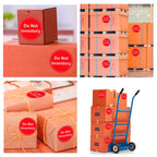 Do Not Inventory Labels 2 inch Do Not Inventory Stickers for Quality Red with White Round Circle Dots Control,Inventory,Warehouse 500 pcs per Roll