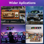 LED signs for business,APP control DIY text,LED window ads display screen 27x5in