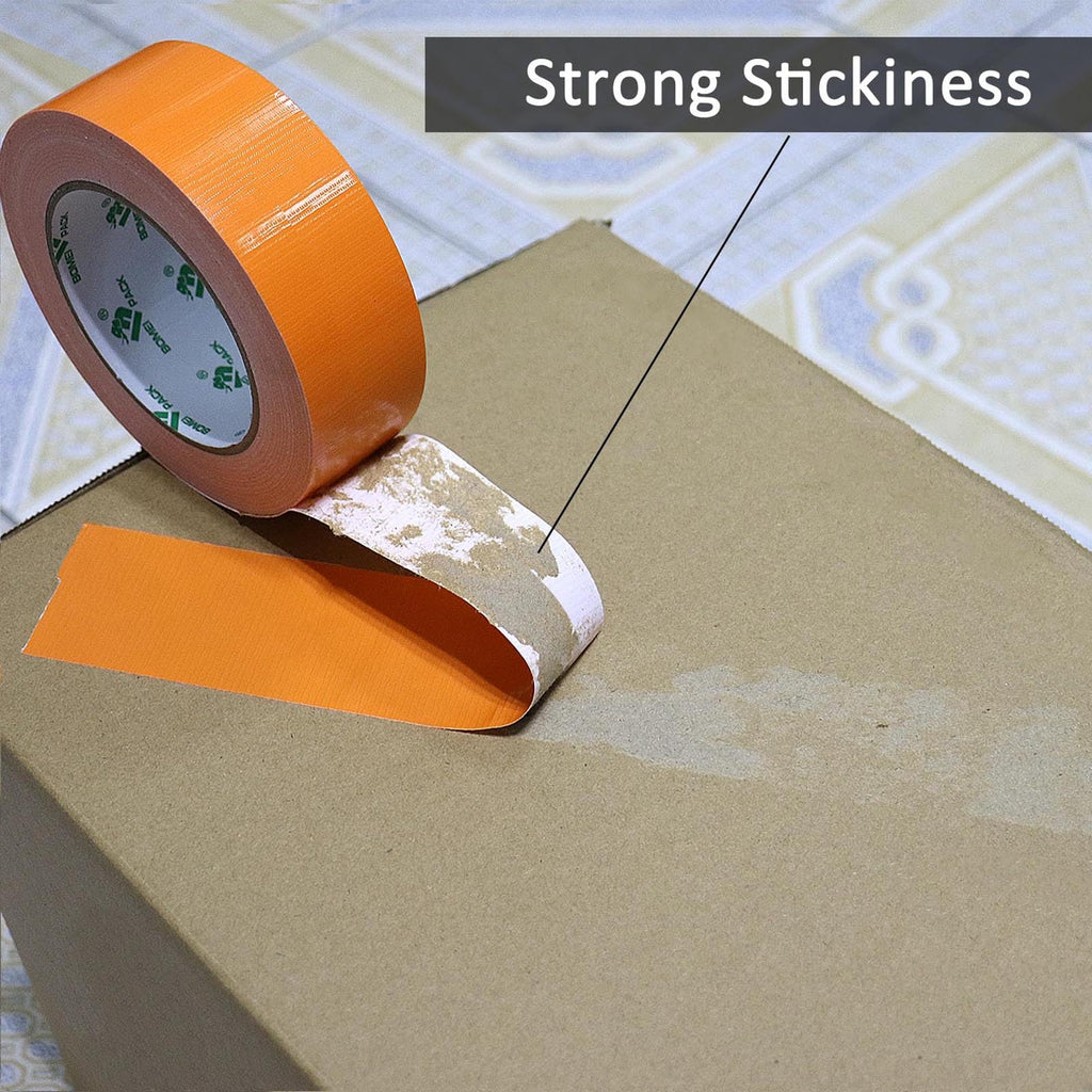 BOMEI PACK Orange Duct Tape, Industrial Grade 2Pack 1.5 inches (36mm) x 30 Yards, 9 Mil Heavy-Duty, Waterproof, UV Resistant for Crafts & Home Improvement