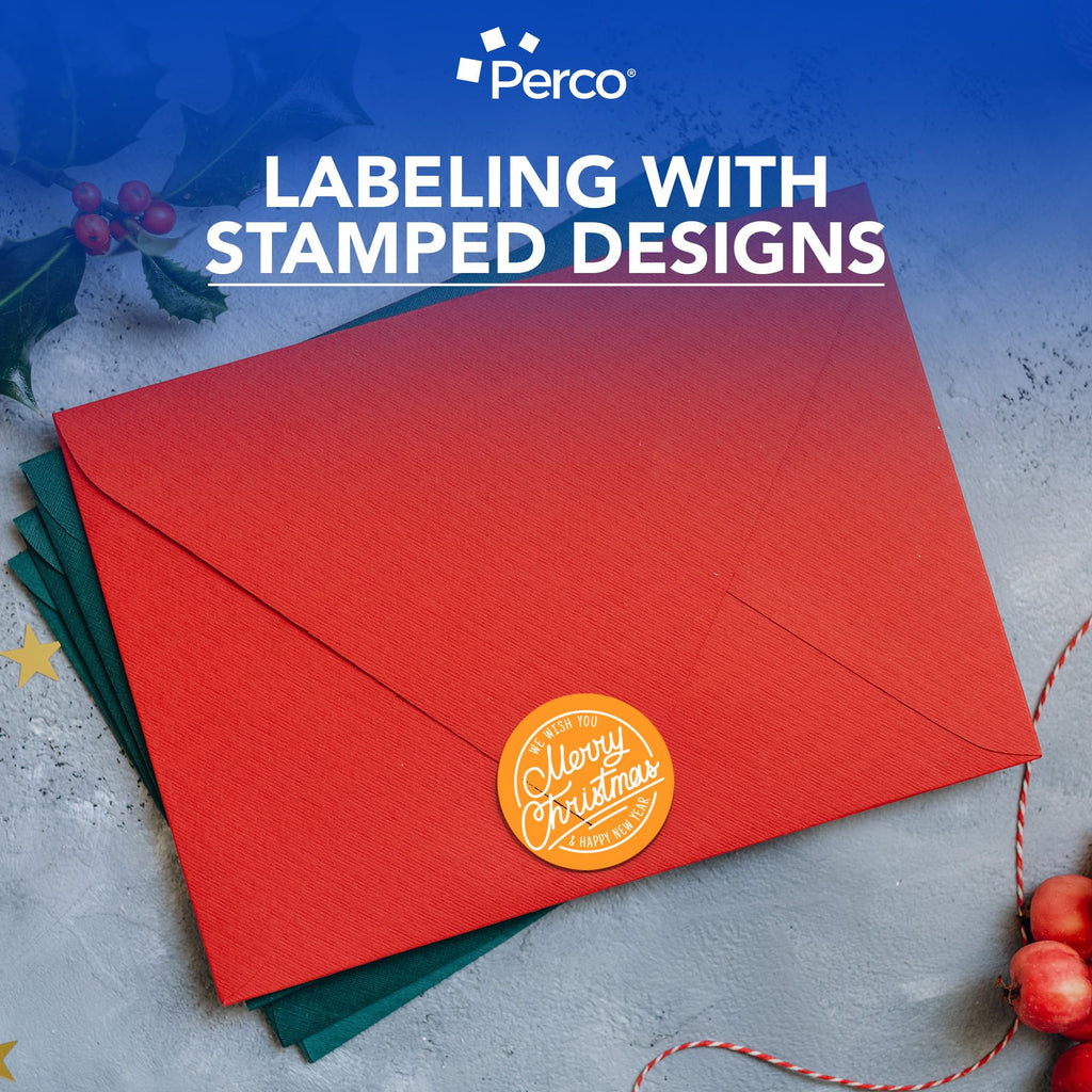 Perco Neon Orange Round Circle Dot Sticker 3-Inch Labels with Perforation for Easy Tear-Off, 500 Stickers per Roll - Sale, Clearance & Limited-Time Offer Signage, High Visibility - Made in USA 3 Inch 1 Roll