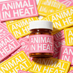500 Pcs Animal in Heat Veterinary Labels 1x2 Inch – Estrus Cycle Tracking Stickers for Vet Clinics, Kennels & Breeding Farms – Heat Detection Monitoring Supplies