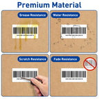 ESSENTIAL 2" x 1" Direct Thermal Barcode Labels, (1300 Labels, 1 Roll) 2"x1"