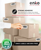 enKo [6 Rolls, 1560 Labels] Large Address, Shipping & Barcode Labels 30321 (1-4/10 x 3-1/2) Compatible for Dymo LabelWriter