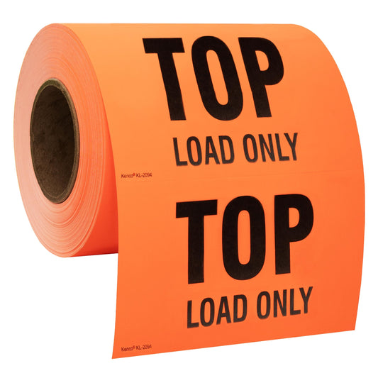 Kenco 3" X 5" Top Load Only Fluorescent Shipping Label Stickers for Shipping and Packing -500 Adhesive Labels Per Roll 1 PACK