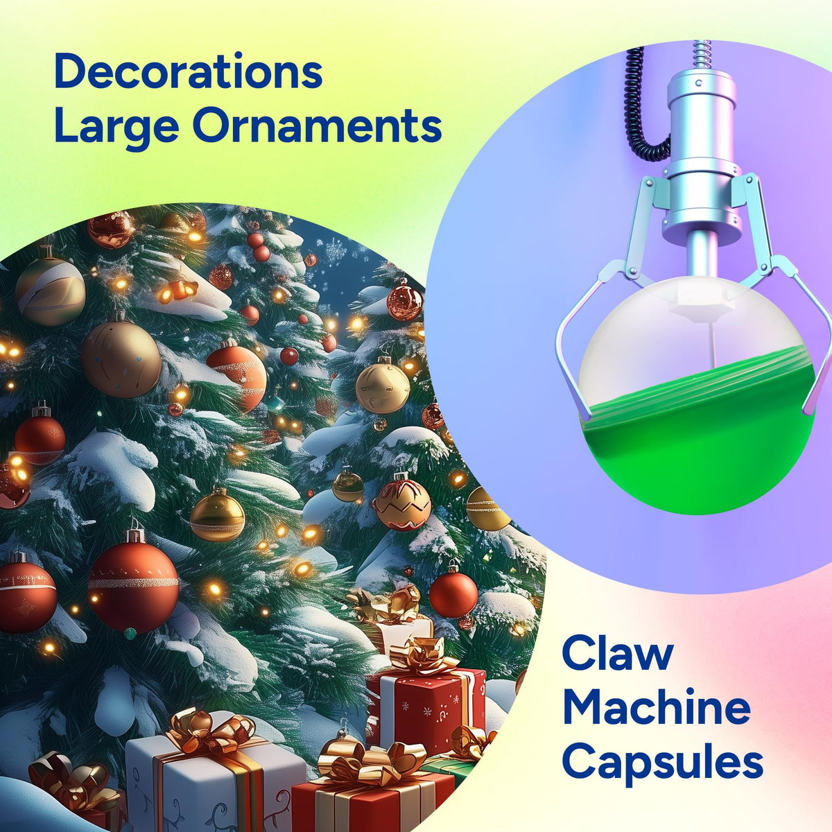 Big Claw Machine Capsules Translucent Red Plastic Sphere Large Party Favor Containers Round 5 pcs 6.3 inch Jumbo Plastic Christmas Ornaments Extra Large Gift Box Craft Party Supplies Vending Capsules