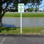 "Parking By Permit Only" Sign By SmartSign | 12" x 18" 3M Engineer Grade Reflective Aluminum