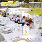 30 Pcs Clear Arch Acrylic Sign With Stand, Blank Arched Round Top Sheet for DIY Table Numbers, Wedding Photo Stand Holder, Party, Events, Parties Centerpieces Decor (4 x 6 Inch)