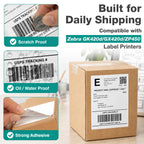 4x6 Thermal Labels Compatible with Zebra GK420d/GX420d/ZP450-500 Labels 1 Roll
