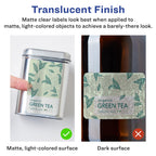 Avery Matte Clear Rectangle Labels, Sure Feed Technology, 2" x 3.5", 80 Matte Clear Labels, Print-to-The-Edge, Laser/Inkjet Printable 80 labels