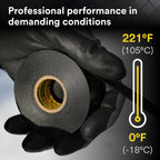 3M Scotch Super 33+ Electrical Tape, 3/4 in x 52 ft, 1 Roll, Black