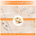 4 Tier Cookie Display Stand for Cookies Display Acrylic Cookie Stand