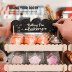 HOTCAN Cookie Display with Acrylic Front & Wooden Cookie Display