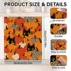Halloween Cat Dishwasher Magnet Cover, Pumpkin Reusable Appliances Panel