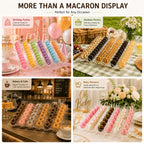 Macaron Stand, Clear Acrylic 6-Slot Macaron Tower Display Tray for Cookies