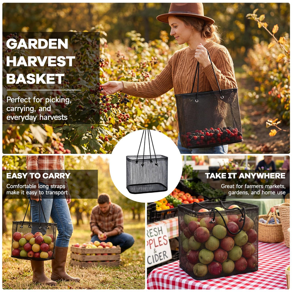 2 Pack Fall Berry Picking Basket Garden Harvest Basket