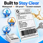 4x6 Thermal Shipping Labels, Fanfold Thermal Labels,500 labels 500 Count