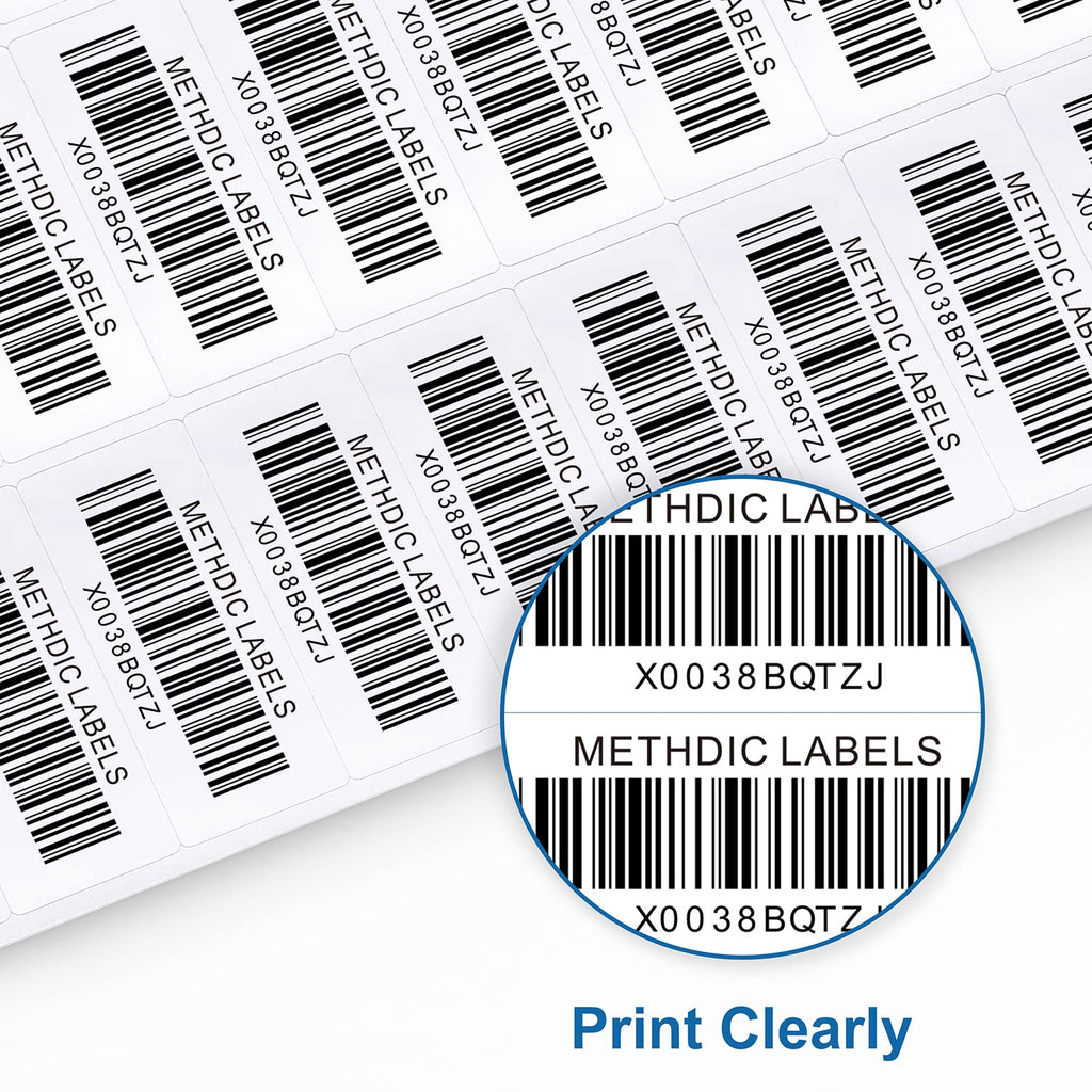 Methdic Address Labels 1" x 2-5/8" 3000 Labels Sticker Paper for Laser/Ink Jet Printer Mailing Labels 8.5"×11" White 30 per Sheet Rectangular 1" x 2-5/8" 100 Sheets