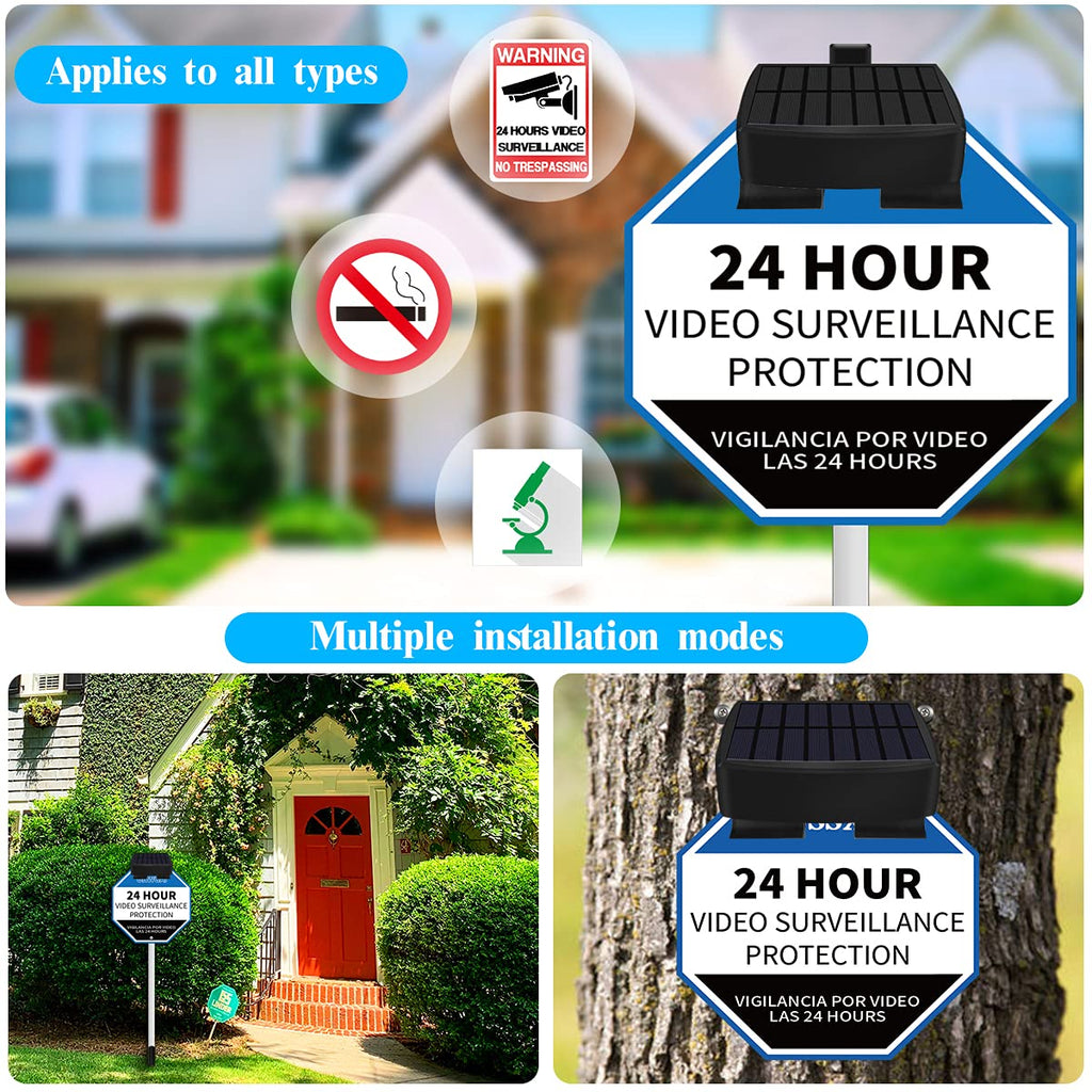 OOSSXX Solar Powerd Deck LED Solar Light Clip-On Yard Security, 2Pack Set of 2