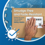 4" X 3" Direct Thermal Fanfold Labels (1000 Count, 1 Stack) 4" X 3"