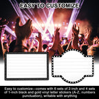 6 Pack Wedding Bottle Service Sign for Entrance with Letters Sticker