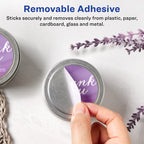 Avery Matte White Removable Round Labels with Sure Feed Technology, 1.5" Diameter, 300 Labels, Laser/Inkjet Printable 1-1/2" Diameter 300 Count