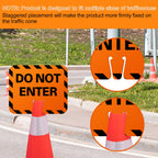 Copkim 6 Pcs Plastic Signs Bulk, 10.4" x 12.6", Do Not Enter