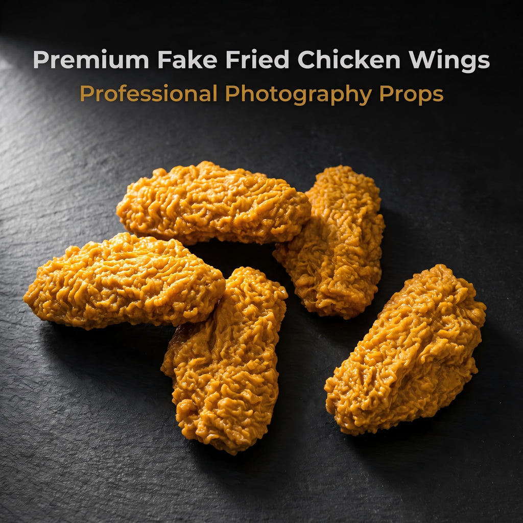 6 Pack Fake Fried Chicken Wings Simulation Artificial Food