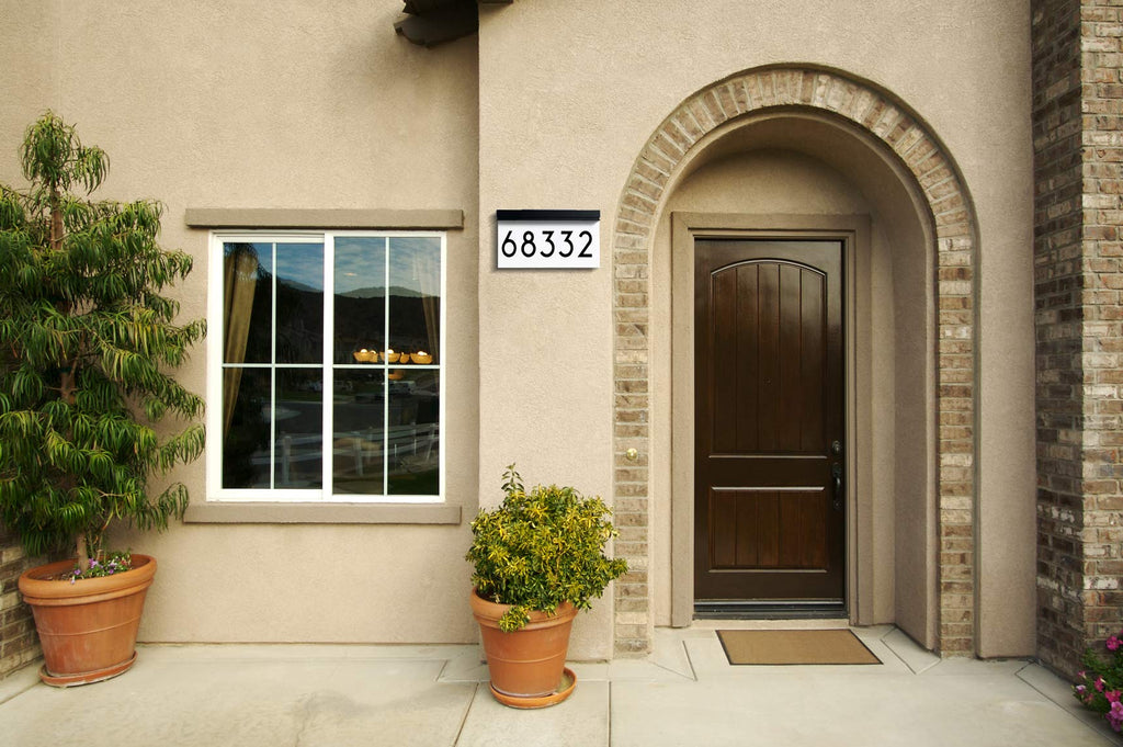 Solar House Numbers for Outside, Address Plaques for House Waterproof Daylight White