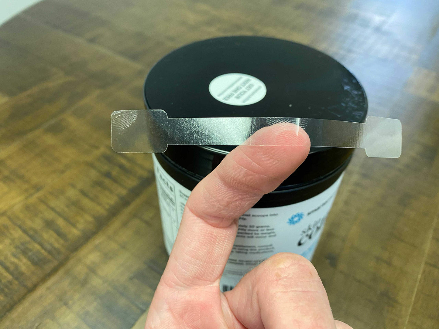 Clear Blank Tamper Evident Labels 0.5 x 4 Inch 500 Total Tamper Stickers - Tamper Proof Stickers, Ideal for Food Delivery, Food Packaging, Envelope Seals, Product Protection