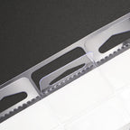TecUnite 300 Pieces Self Adhesive Hanging Tabs, Clear Slot Hole Hang Tags