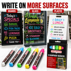 Chef Master Waterproof Markers, 5 Vibrant Colors, No Smudge, Rainproof