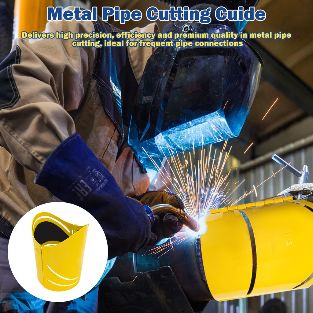 Metal Pipe Cutting Guide Kit 4-1/2 in, Pipe Saddle Template Cutting Guide 4-1/2 "
