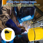Metal Pipe Cutting Guide Kit 4-1/2 in, Pipe Saddle Template Cutting Guide 4-1/2 "