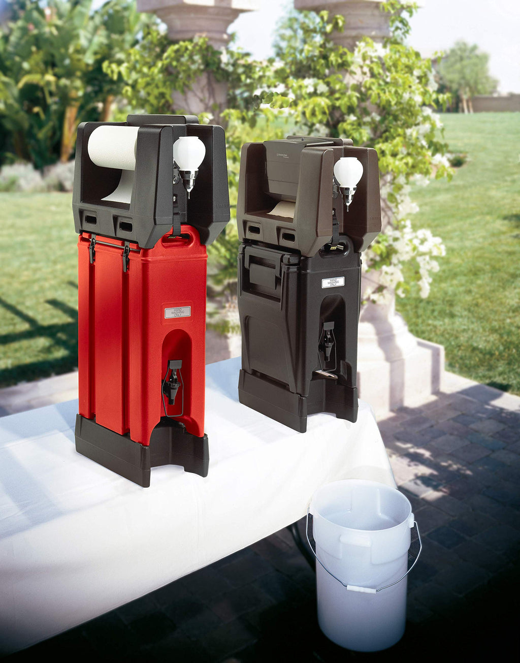 Cambro R500LCD110 Camtainer Riser for 2.5 or 5 Gallon Black Case of 1