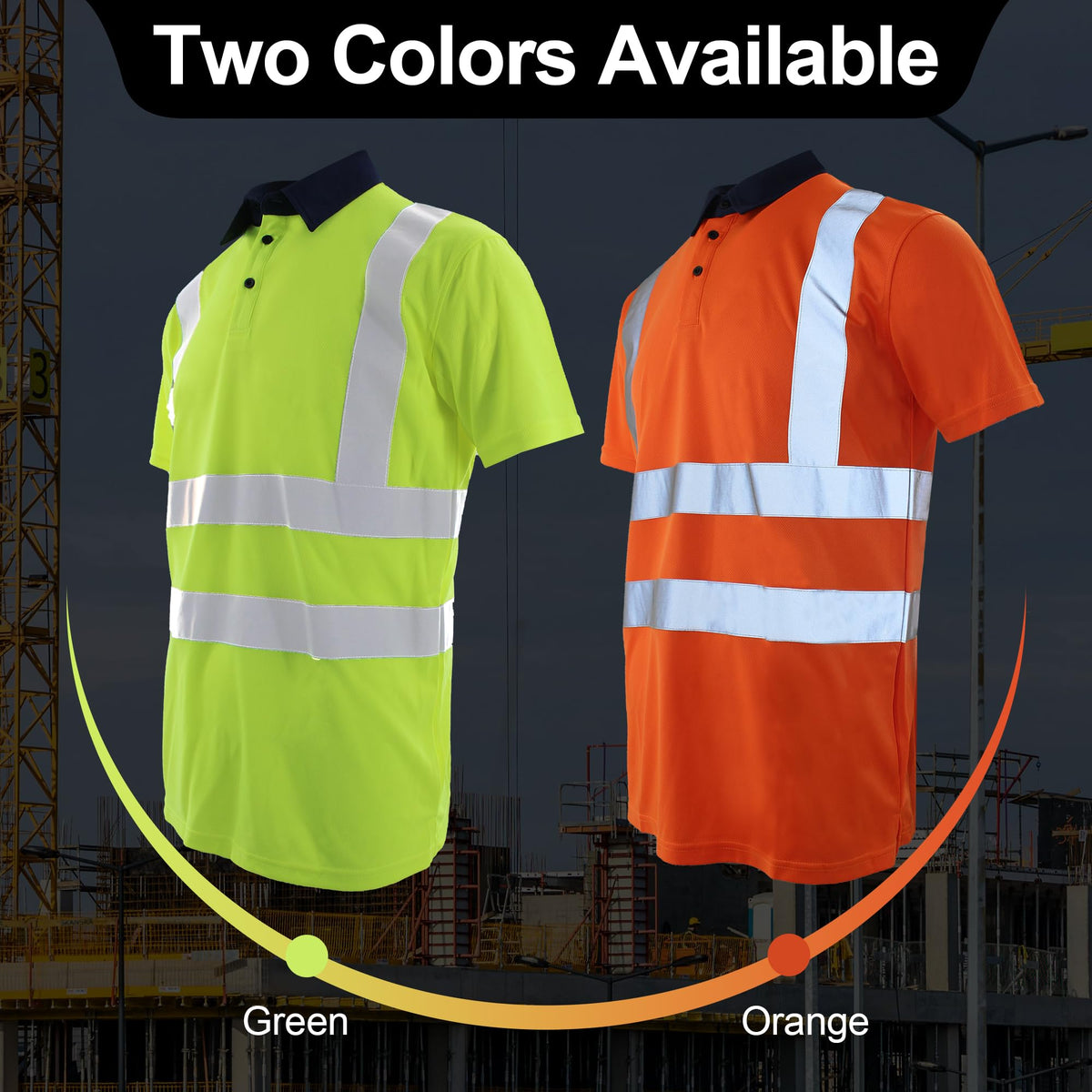 High Visibility T Shirt Reflective Stripes Short Sleeve Work Shirt for Construction Safety T Shirts XX-Large Fg-02s Green