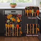 Cooking Spice Spoons Dishwasher Magnet Cover for Kitchen Décor