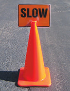 AccuformNMC "Keep Right (Arrow)" Traffic Cone Top Keep Right